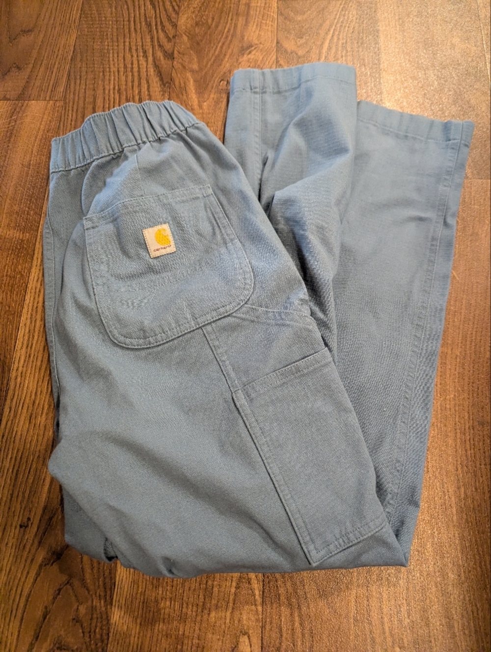 Carhartt Women's Size Small 4-6 Light Blue Pants Sample Carpenter Style